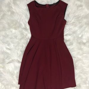 Wine shift dress